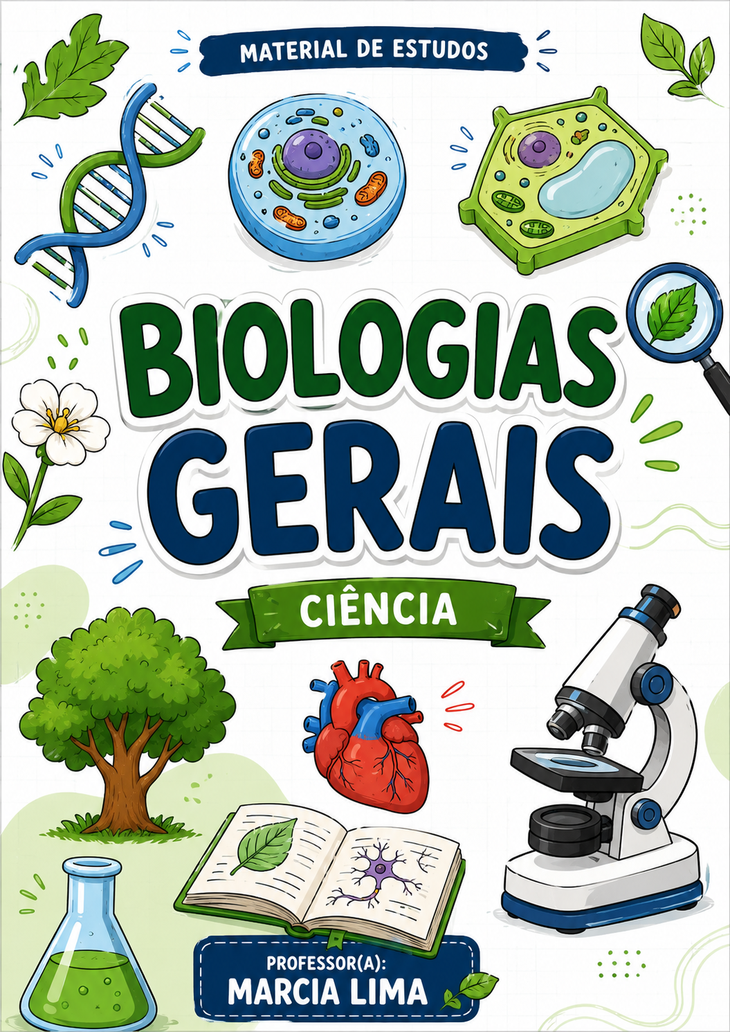 Capa de apostila de Biologia Geral